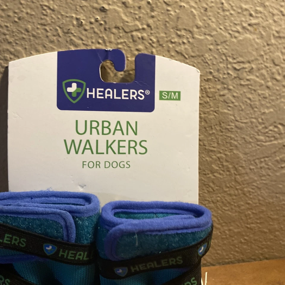 Urban Walker Dog Boots, Teal, S/M - Image 2 of 4