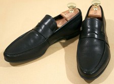 PRADA Men's Penny Loafer 2DC007 Size 7.5 / Prada Size 6.5 - Perforated Leather