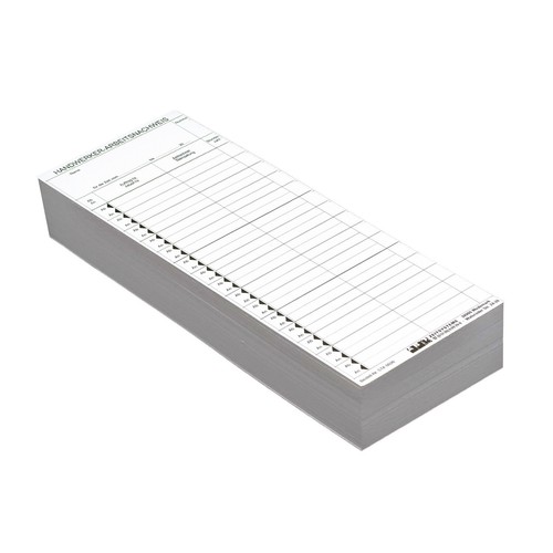 Arbeitszeitkarte Stempelkarte für Stempeluhr ODV121 at900 TP-20,50 - 100 Stück - Bild 3 von 3