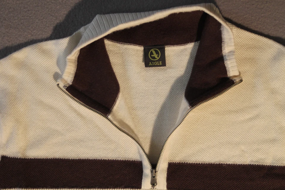 AIGLE Mens New $110 Wool Blend Lightweight Pullover Sweater Shirt L Large NWT - Image 2 of 4