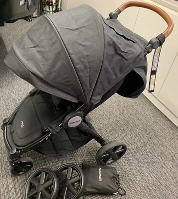 steelcraft agile elite pram black linen