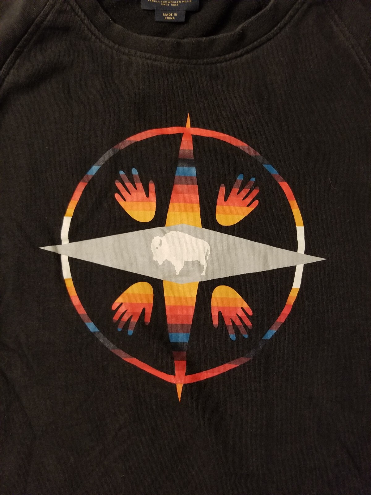 Pendleton Sweater Pullover Jacket Native Mens S T… - image 3