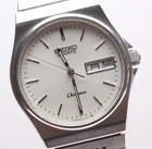 Vintage [Exc+5] SEIKO Chronos 8123-7090 33mm White Dial Men's Quartz Watch JAPAN