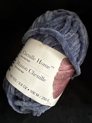 Loops & Threads CHENILLE HOME  109yds/100m 8.8oz/250g 7 Wt LOT OF 2 Skeins