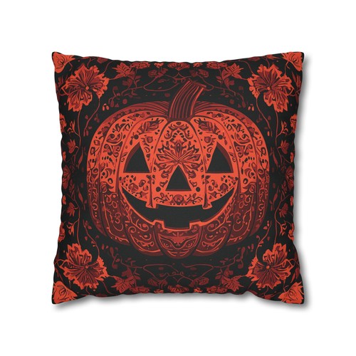 Funda de Almohada Halloween Jack o Linterna Calabaza Hojas de Otoño Funda de Cojín - Imagen 16 de 19