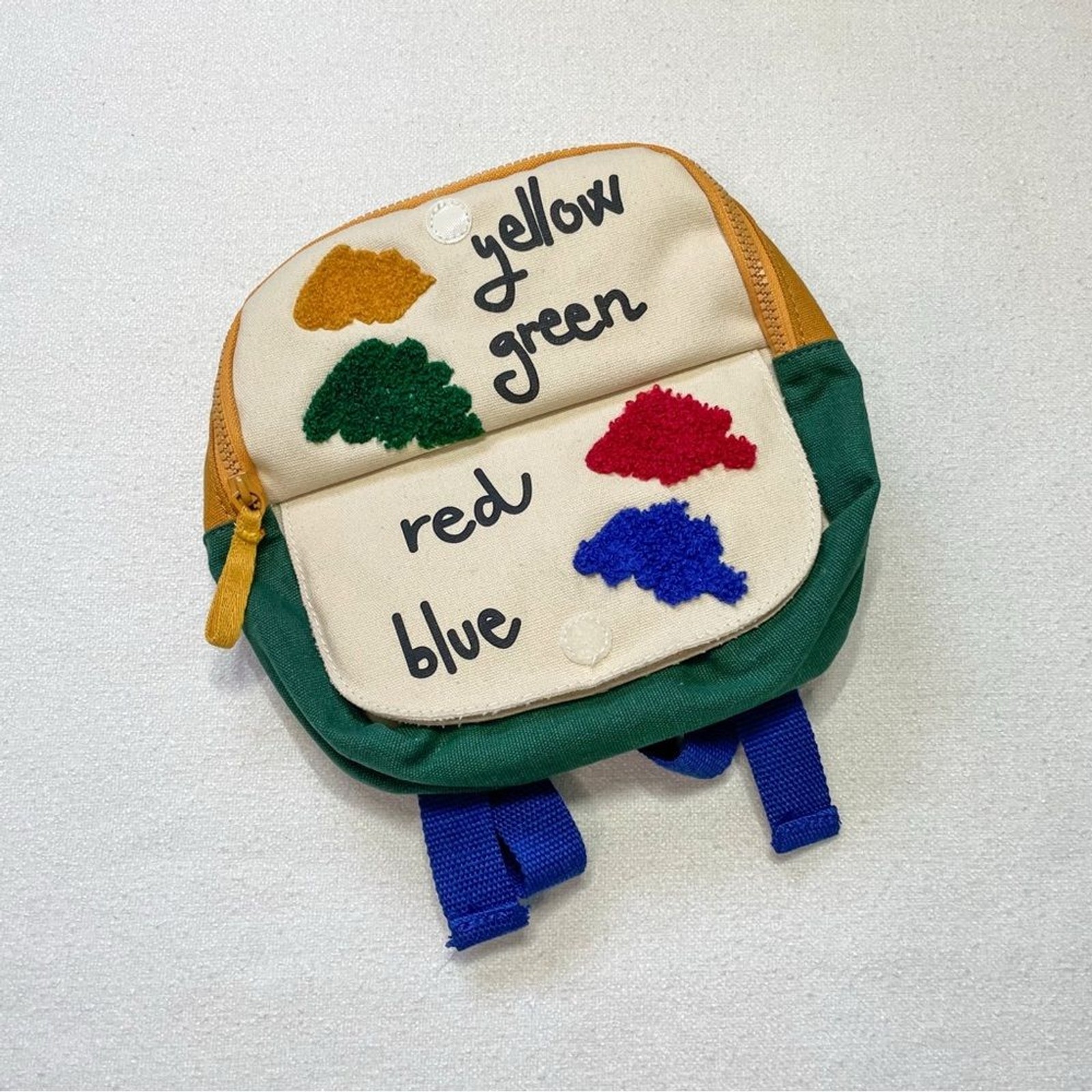 Zara Toddlers Multi Color Block Flap Backpack