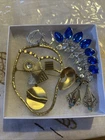 Costume Jewelry Lot Bracelets Brooches And Earrings Vintage