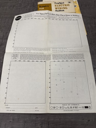 Vintage Lot of 3 Vintage DIY Electrical Wiring, Sears 1960’s Retro Ephemera - Picture 9 of 16