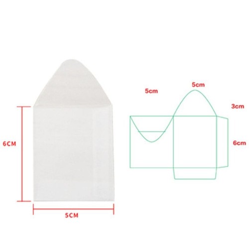 100pcs/lot European Giftbox Blank Translucent Envelope Mini Gift Packing - Picture 15 of 19