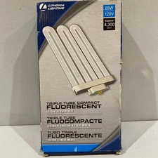 Lithonia Lighting Triple Tube Compact Fluorescent 4 Pin 65 W 4300 Lumens, 6500K