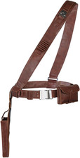 Men Mandalorian Belt with Holster Adjustable Belt Brown Leather Halloween Cospla