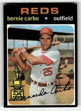 1971 Topps Bernie Carbo #478 Cincinnati Reds MID HIGHER GRADE NO CREASES!