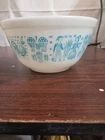 Vintage Pyrex Turquoise Aqua Amish Butterprint Mixing Bowl #402 1.5 Quart