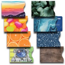 8 RFID Blocking Sleeves, Credit Card Protector, Anti-Theft Credit Card Holder, E