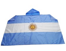 Umhangflagge Argentinien 150x90cm Cape Fahne Polyester mit Ärmeln & Kapuze