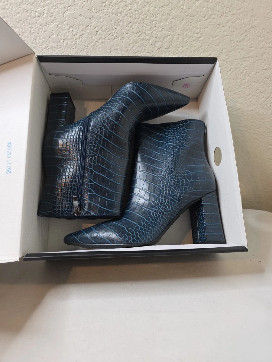 Escarpins NINE WEST Talons 4,5 Pouces - Cuir Suédé Violet/bleu - Taille US 7 M - Occasion Excellent état