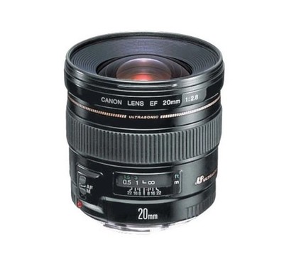 Canon EF 20mm f/2.8 AF/MF USM Camera Lens Made In Japan