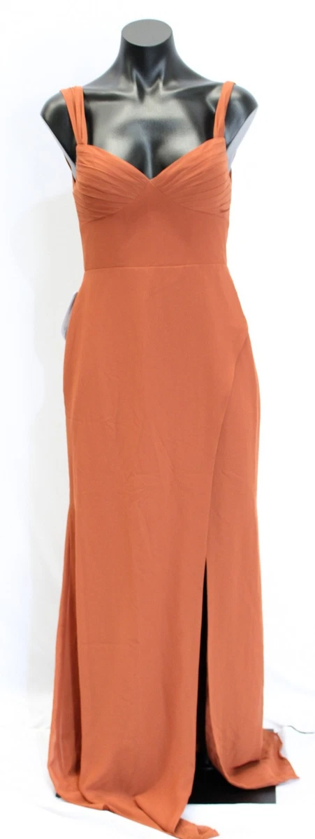 Chiffon Orange Bridesmaid Dresses for sale | eBay