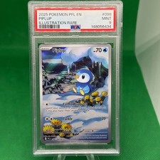 2025 POKEMON PFL EN-PHANTASMAL FLAMES ILLUSTRATION RARE #098 PIPLUP PSA 9