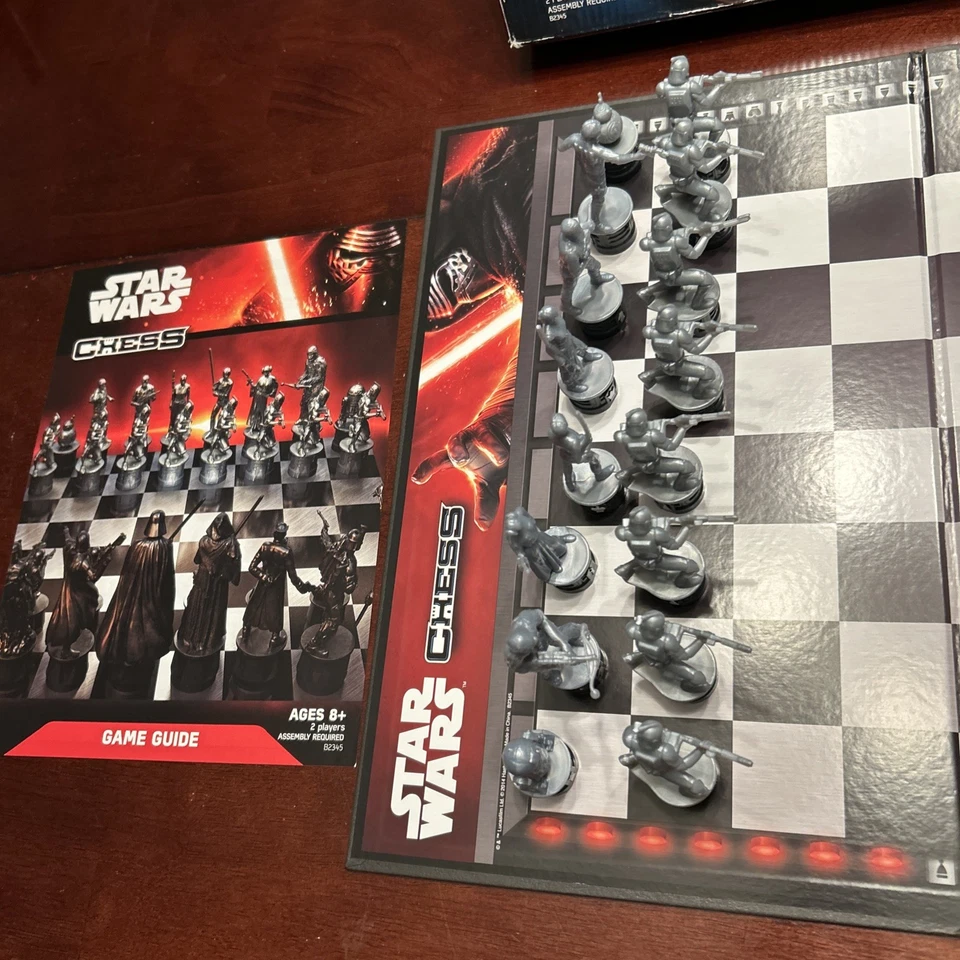 Star Wars: The Force Awakens Chess Board Game Disney Hasbro 2014 Complete - Image 4 of 4
