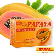 5X RDL Papaya Soap 135g – Skin Whitening, Brightening, Repair Acne, Herbal - DHL