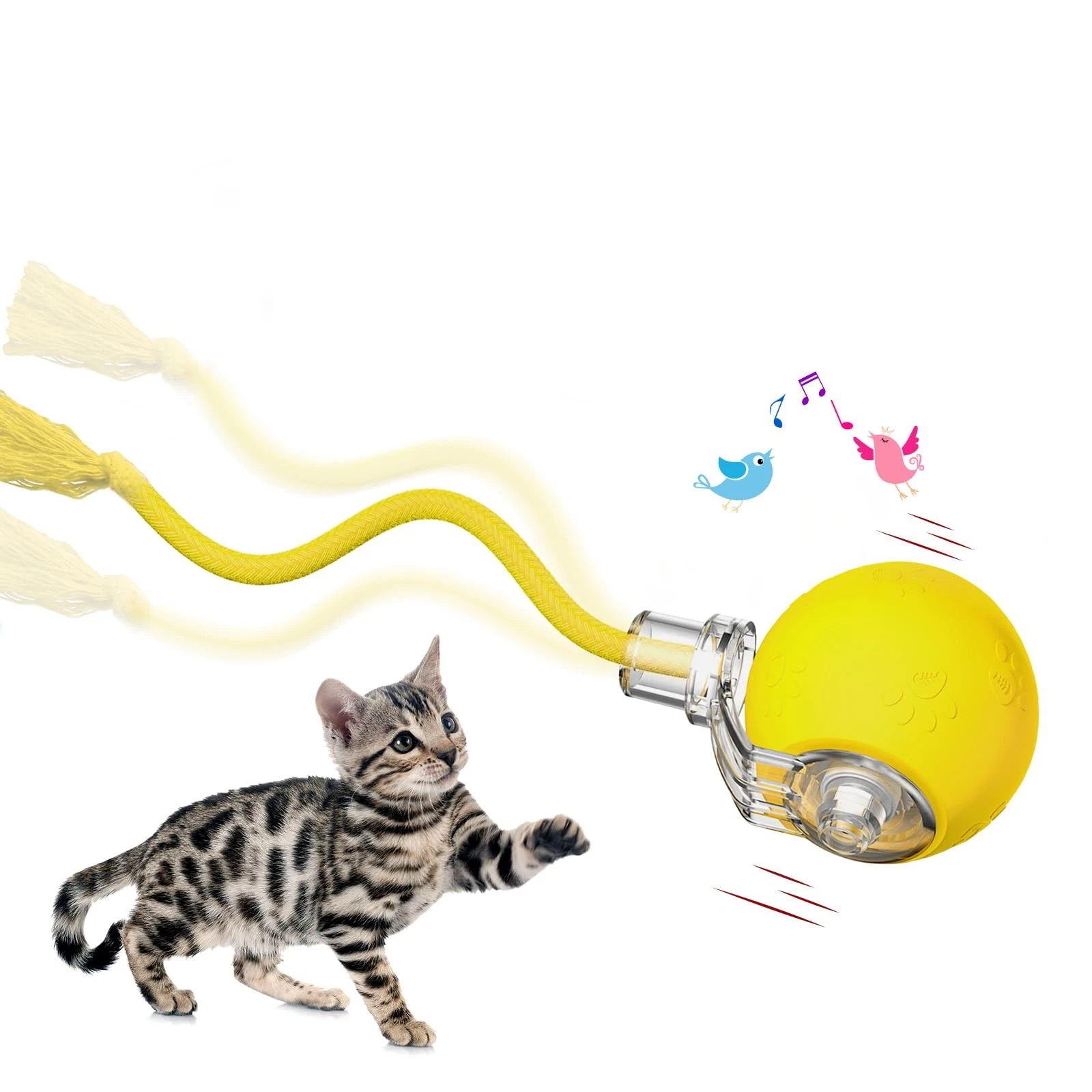 Interactive Cat Toys, Automatic Moving Cat Toys for Bored Indoor Adult Cats, ...