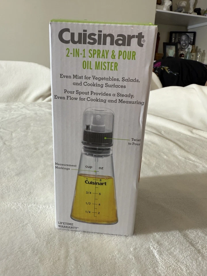 Nuevo en caja Cuisinart 2 en 1 spray/verter aceite de niebla Mister 8 oz NUEVO Foto 4 de 4