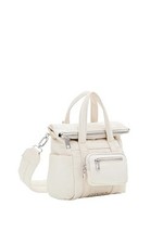 Desigual Borsa da donna modello BOLS_Basic in nylon, colore bianco, bianco, Tagl
