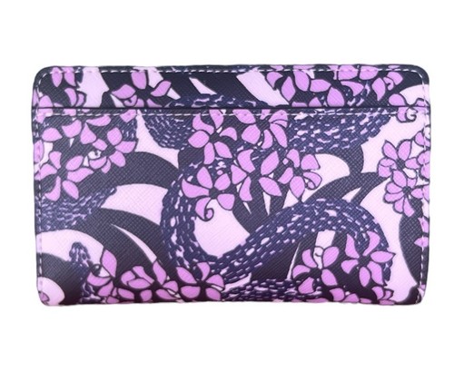 Kate Spade Madison Medium Compact Bifold Wallet Snake Garden Floral, Lunar Year - Picture 3 of 6