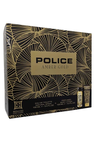 Amber Gold Police Woman Eau de Toilette Spray 100ml Perfumed Body Lotion 125ml - Picture 2 of 10