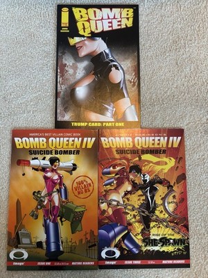 Lot Of 3 All Different Bomb Queen Comic Books Early She-Spawn App Image Robinson