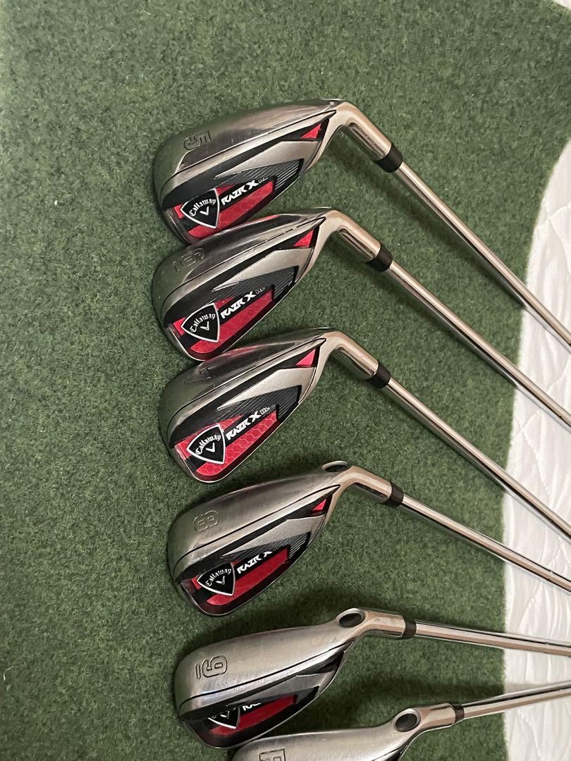 キャロウェイ RAZR X HL 5-P USモデル　ユニフレックス Callaway Iron Set RAZR X HL US Model FLEX-Uni 5,6,7,8,9,P