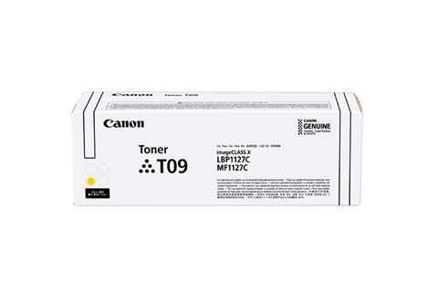 Toner Canon T09 Y original jaune pour imprimante laser de bureau