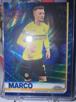 2018-19 Topps Chrome UEFA Champions League - Marco Reus #63 Blue Wave Refractor