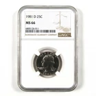 1981 D Washington Quarter MS 66 NGC Clad 25c Uncirculated SKU:I9504