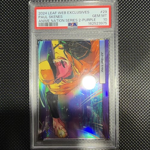 Leaf 2024 Web Exclusives Anime Nation Series 2 Purple #29 Paul Skenes PSA 10