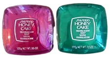 Shiseido Honey Cake Translucet Soap Pink & Green W Case 3.5oz Each New With Tray