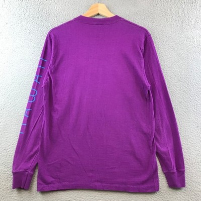 Vintage 70s Crazy Shirts Hawaii Purple Long Sleeve Graphic T-Shirt