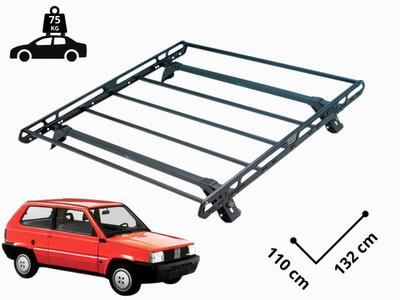 GEPÄCKTRÄGERKORB DACHTRÄGER FÜR PANDA 141 1980-2002 132X110