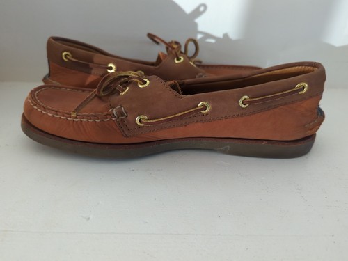 Sperry Top-Sider Men’s US 9 Boat Shoes Brown Leather – Great Condition - Picture 8 of 9