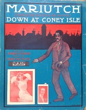 Mariutch Down At Coney Isle Sheet Music Lillian Shaw Harry Von Tilzer 1907
