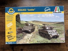 Italeri M4A3E2 Sherman Jumbo 1/72 Scale Military Model Kit 7520