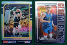 Nikola Jokic basketball card lot (2) Mint 2024 Silver Prizms SP Nuggets MVP
