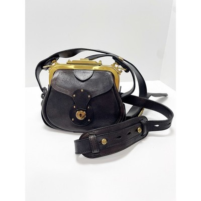 Ralph Lauren Ricky Fall 2013 Ready to Wear Crossbody Metal Top Bag 