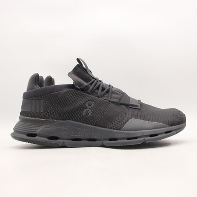 On Running Cloudnova Men's 11.5 Triple Black Athletic Sneakers Running Sneakers