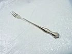 W in Diamond Wellendorff Germany Silverplate Bead Scroll Olive Pickle Fork