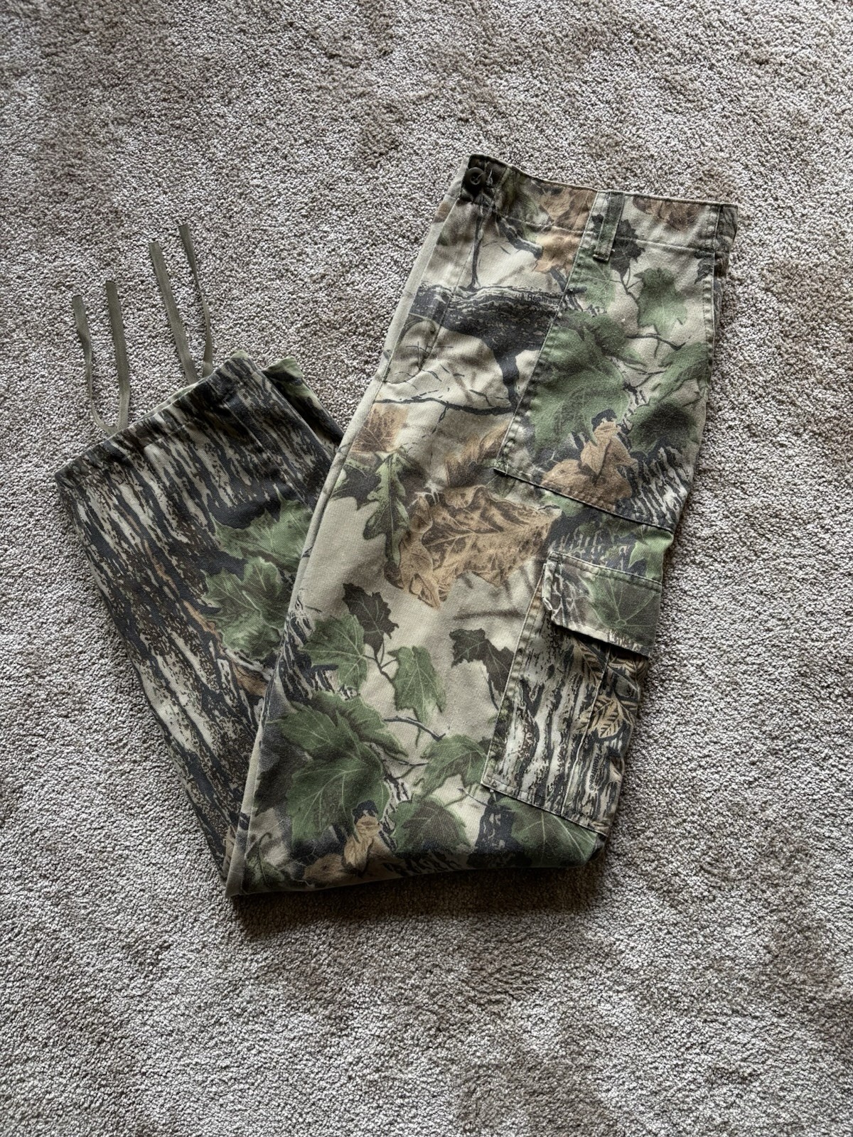 Vintage Faded Baggy Cotton Camo Pants