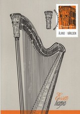 Harp Music Special Exhibition Essen Germany Card Aland Finland FDC Maxi 2018