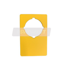 E Stop Blank Label Yellow