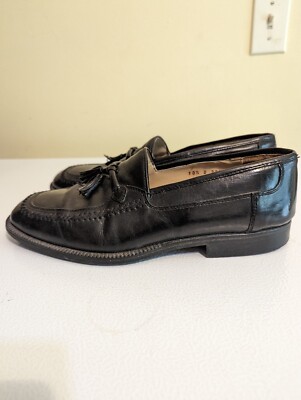 Stanley Blacker Size 10.5 D Black Kiltie Tassel Loafers  display picture 1